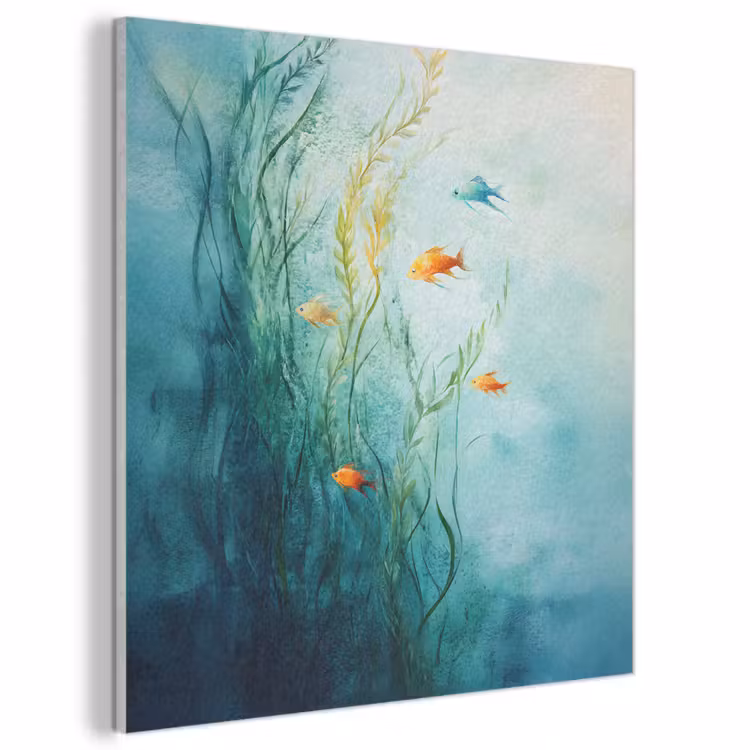 Acoustic Felt - Aquatic plants - Fish - Colorful - Water — 1