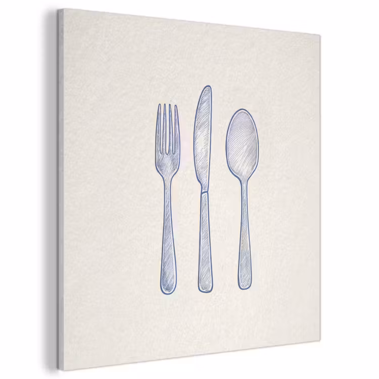 Acoustic Felt - Blue - Cutlery - Line — 1