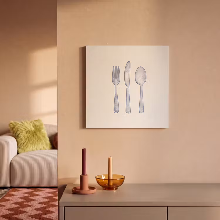 Acoustic Felt - Blue - Cutlery - Line — 2