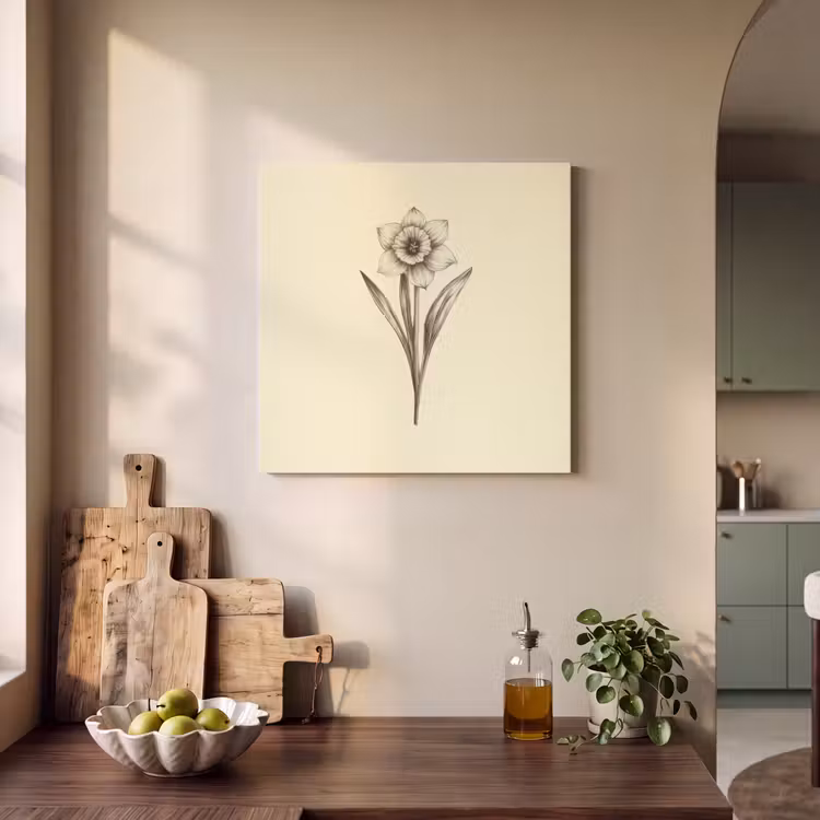 Acoustic Felt - Black - Daffodil - Illustration — 3