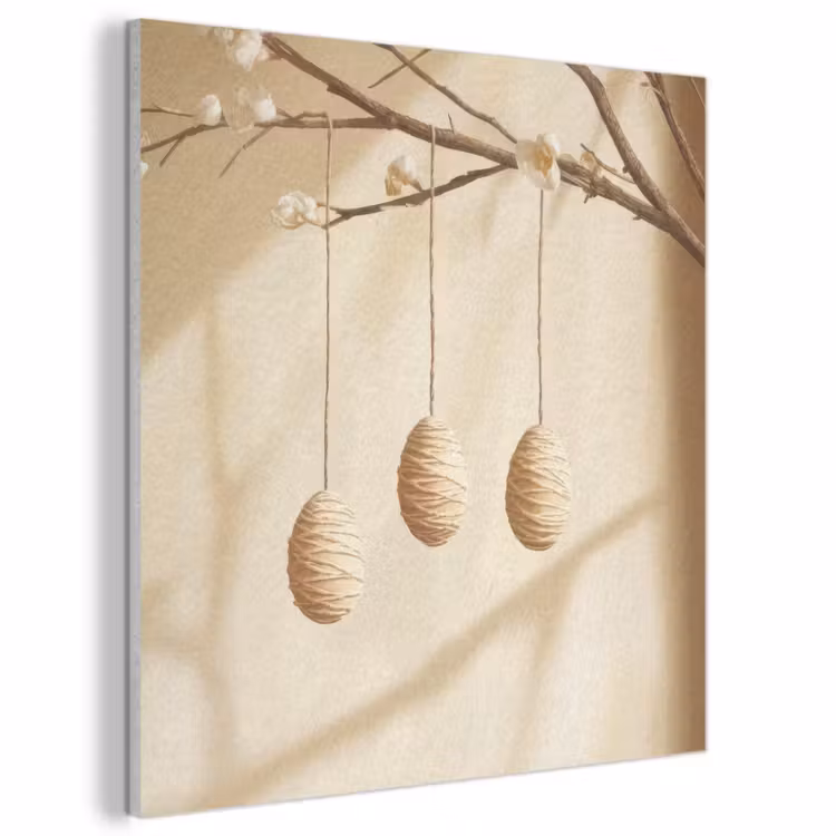 Acoustic Felt - Beige - Easter Branch - Eggs — 1