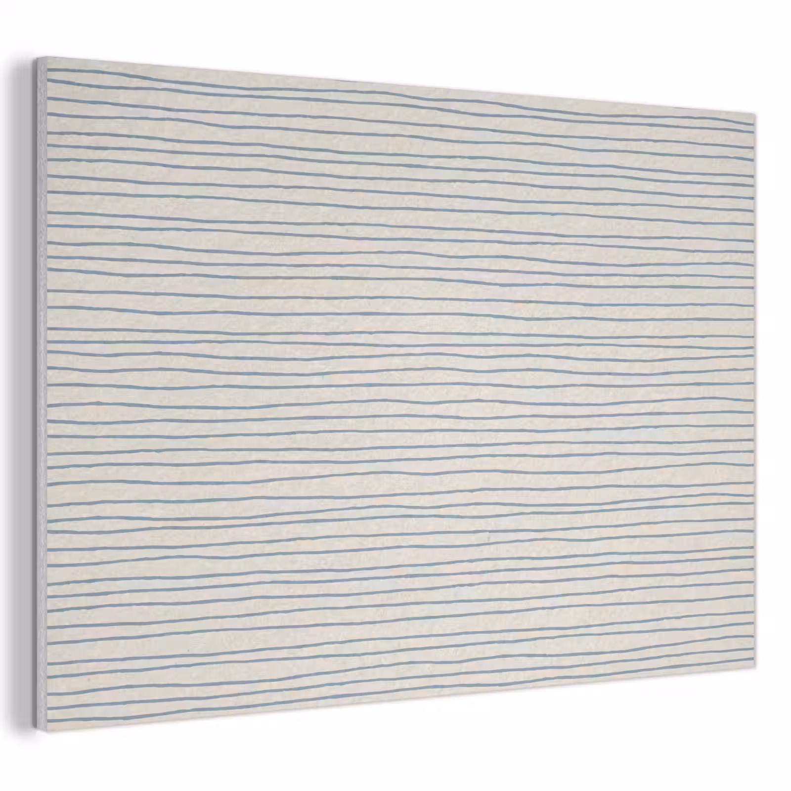 Acoustic Felt - Blue - Stripes - Beige — 1