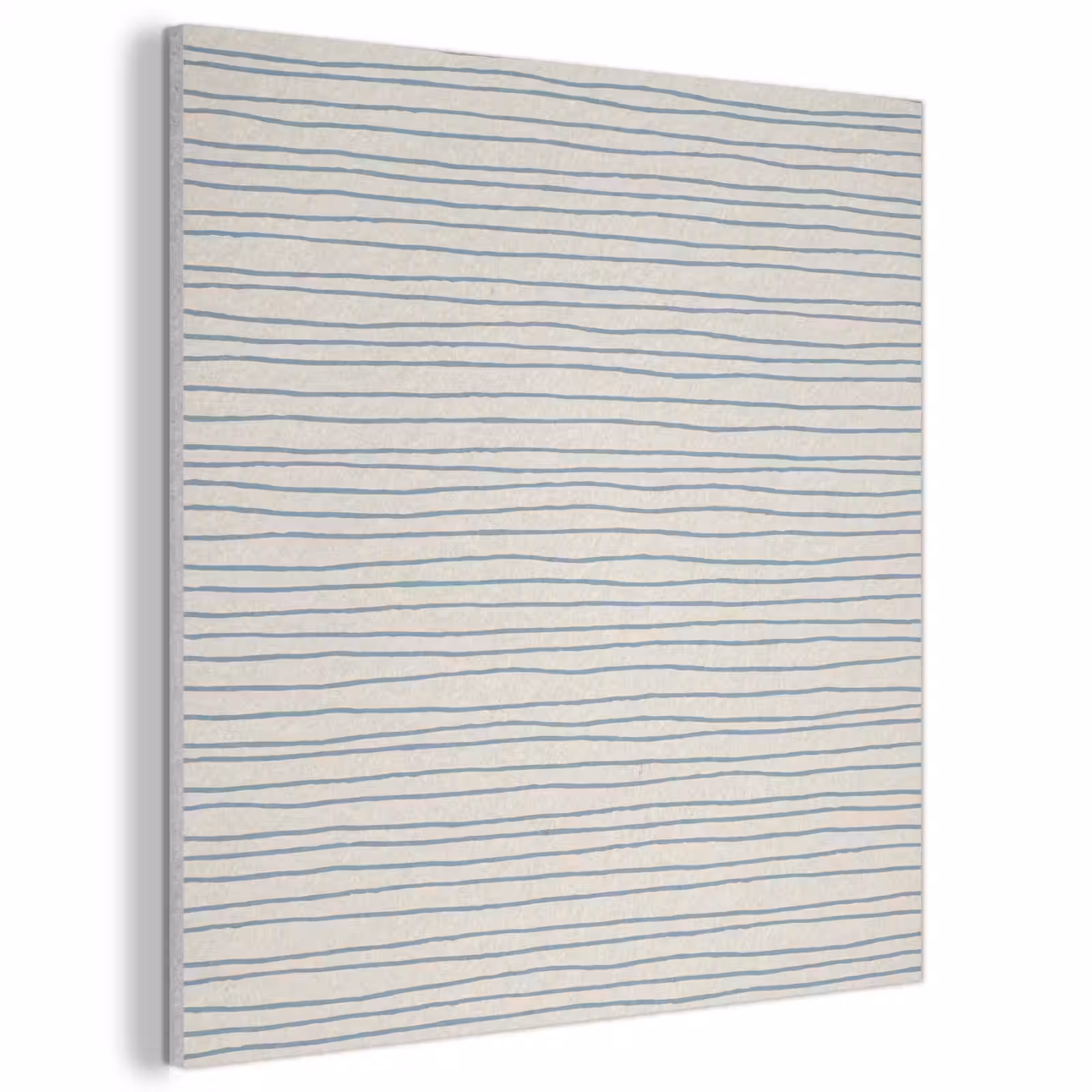 Acoustic Felt - Blue - Stripes - Beige — 1