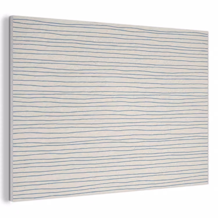 Acoustic Felt - Blue - Stripes - Beige — 1