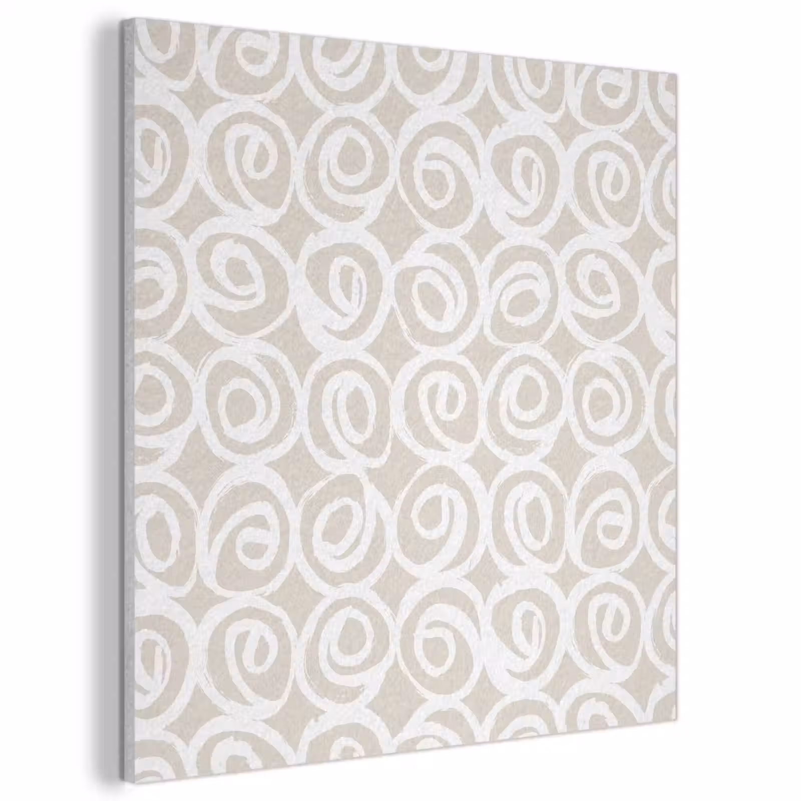 Acoustic Felt - Beige - Pattern - Spiral — 1