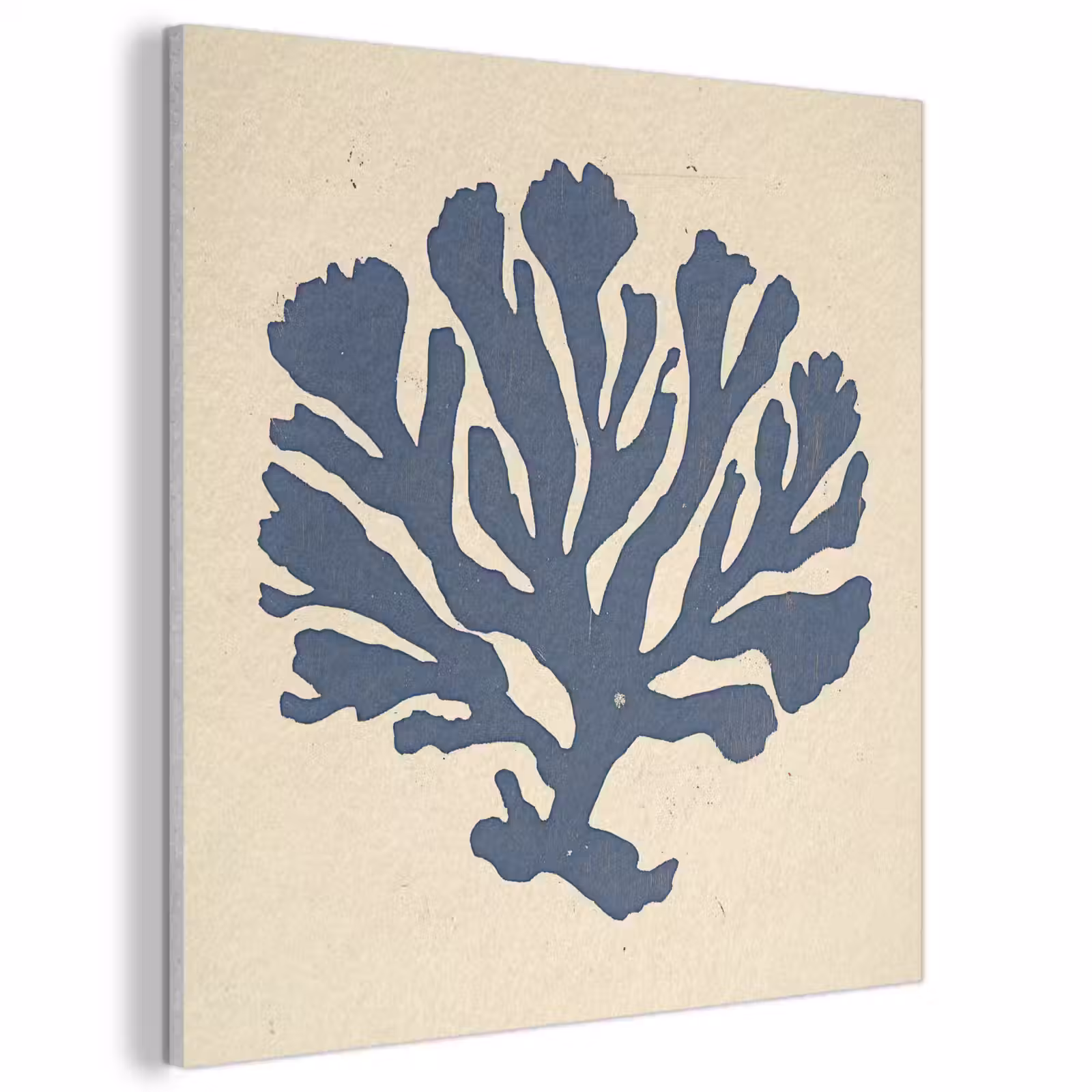Acoustic Felt - Blue coral - Branching - Beige — 1