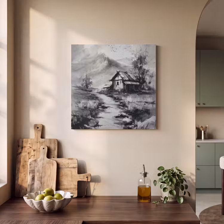 Acoustic Felt - Cabin - Gray - Mountains - Misty — 3