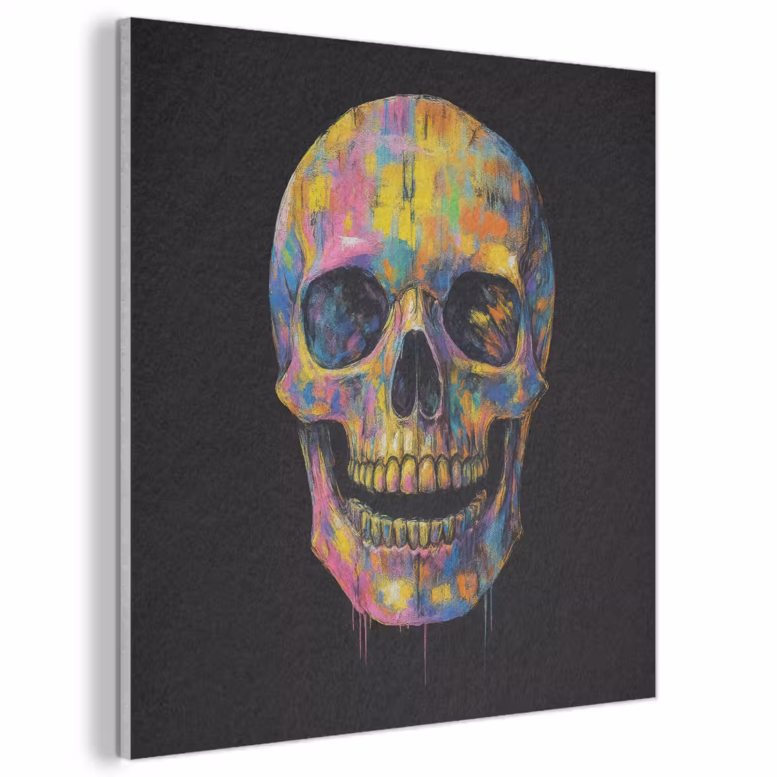 Acoustic Felt - Brush strokes - Skull - Colorful - Abstract — 1
