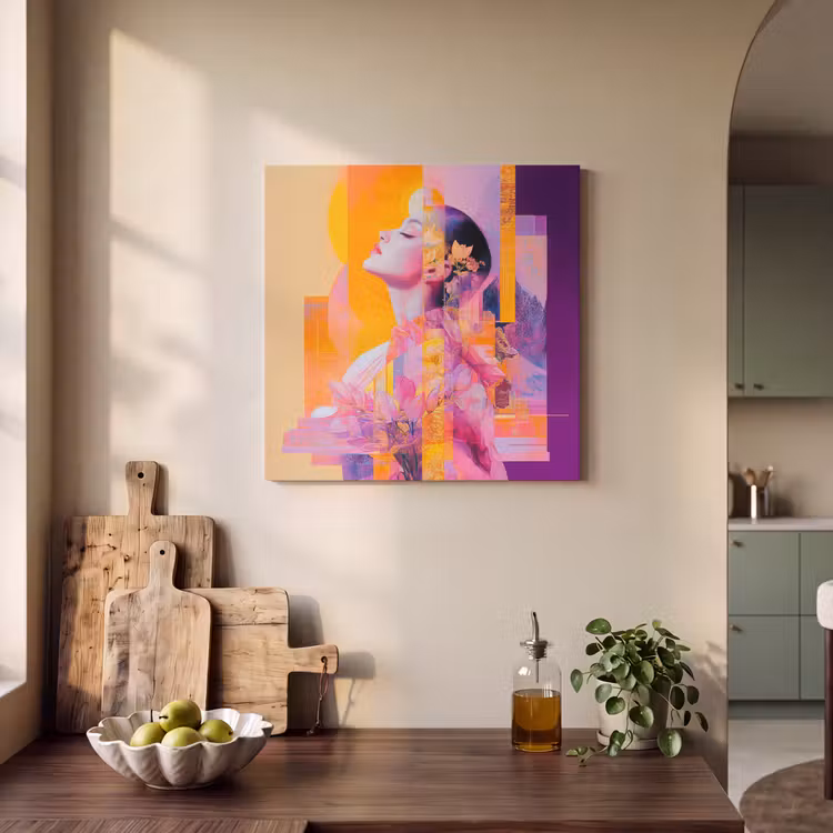 Acoustic Felt - Abstract - Portrait - Woman - Colorful — 3