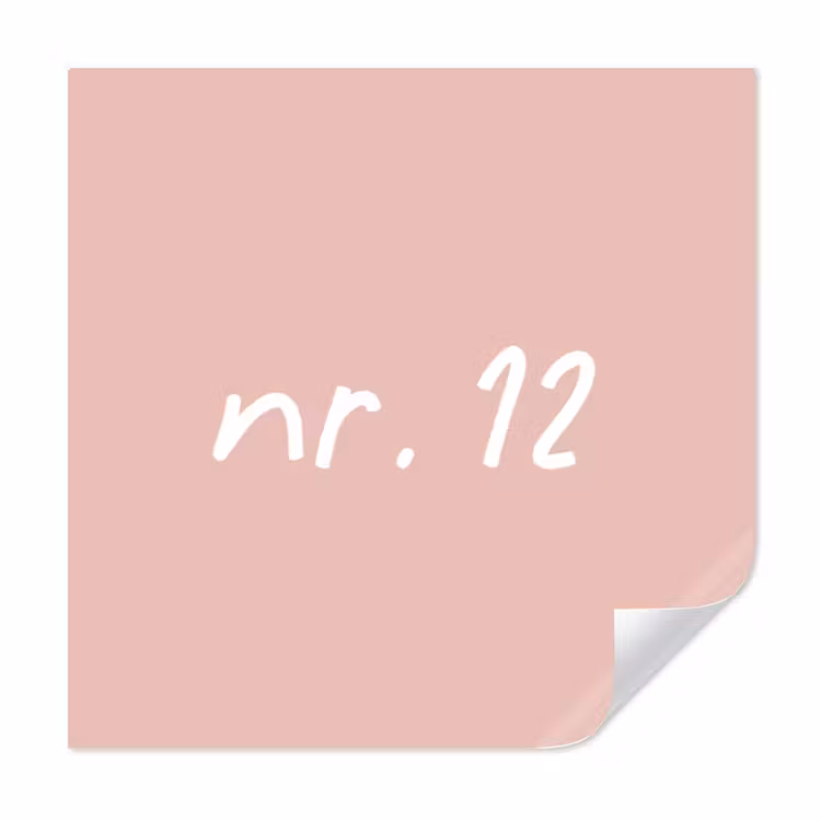 Square house number sticker for containers — 3