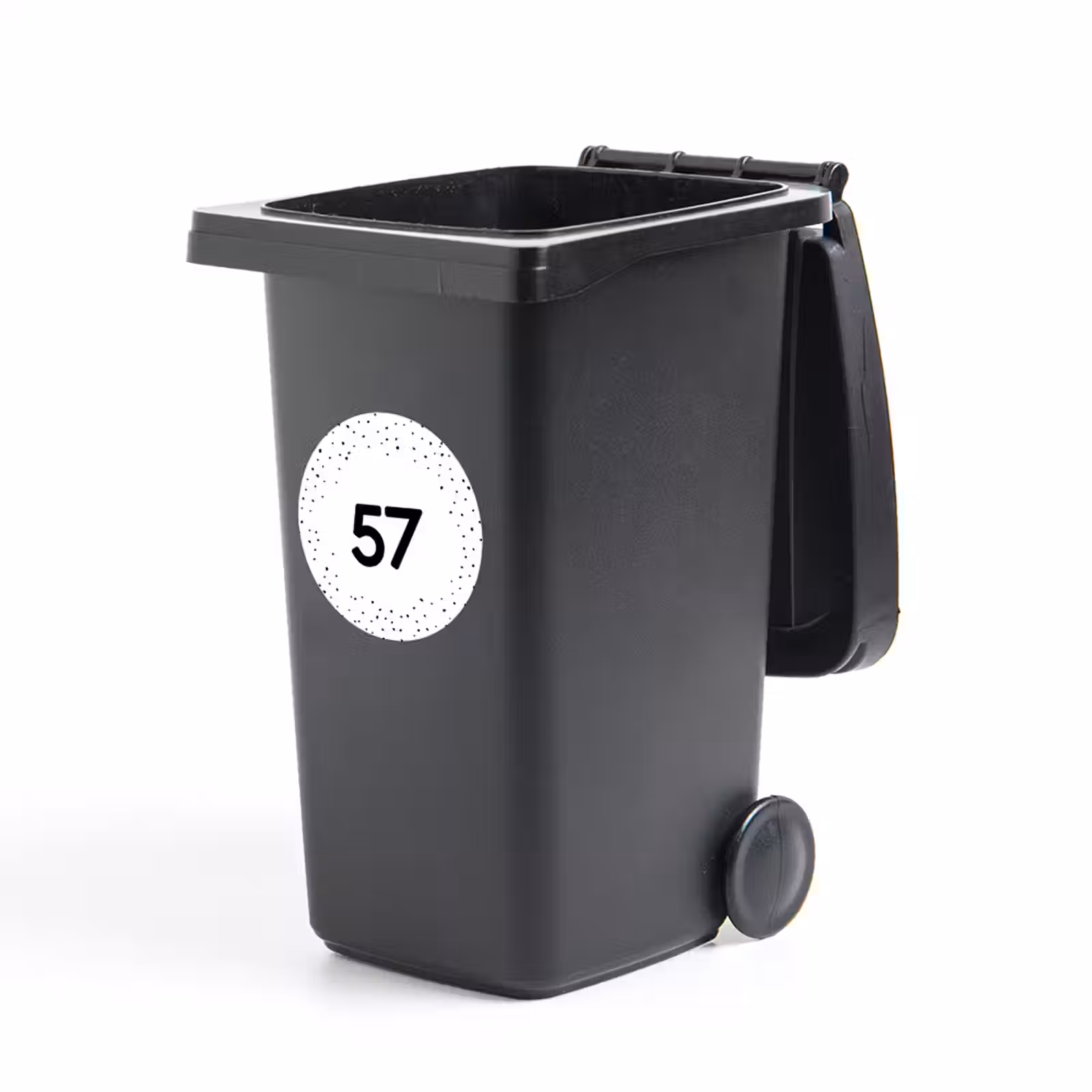 Round House Number Container Sticker — 1