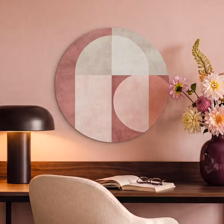 Acoustic painting round - Figures - Abstract - Pink — 2