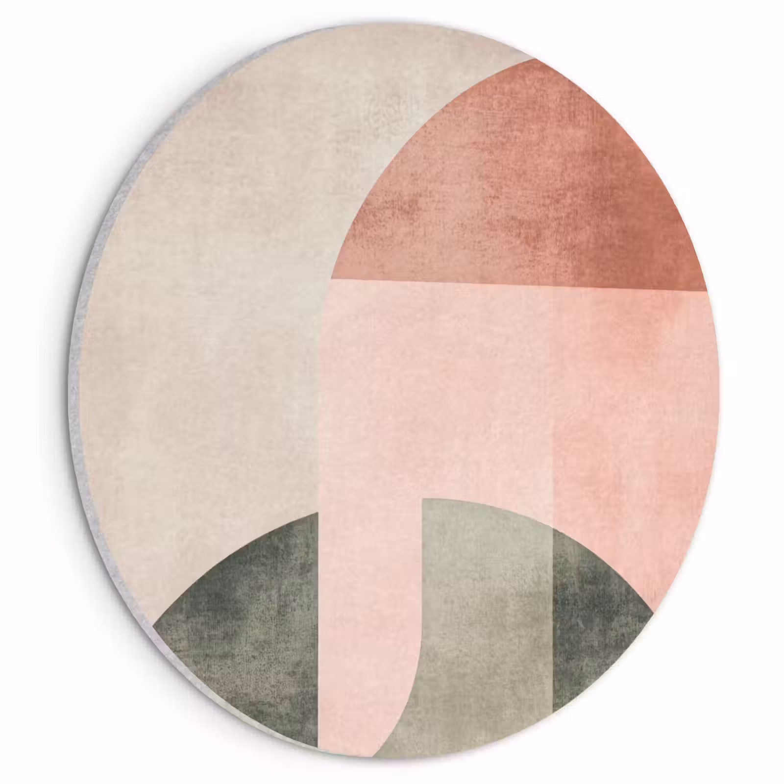 Acoustic painting round - Circle - Abstract - Pink — 1