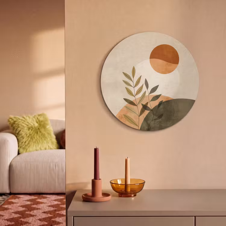 Acoustic painting round - Branches - Shapes - Abstract — 3