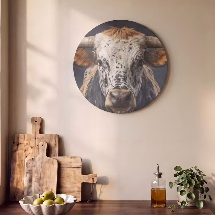 Acoustic painting round - Taurus - Colorful - Horns — 4