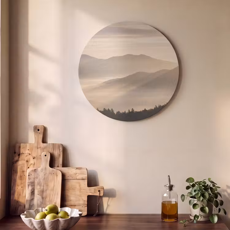 Acoustic painting round - Mountains - Fog - Sunbeams — 4