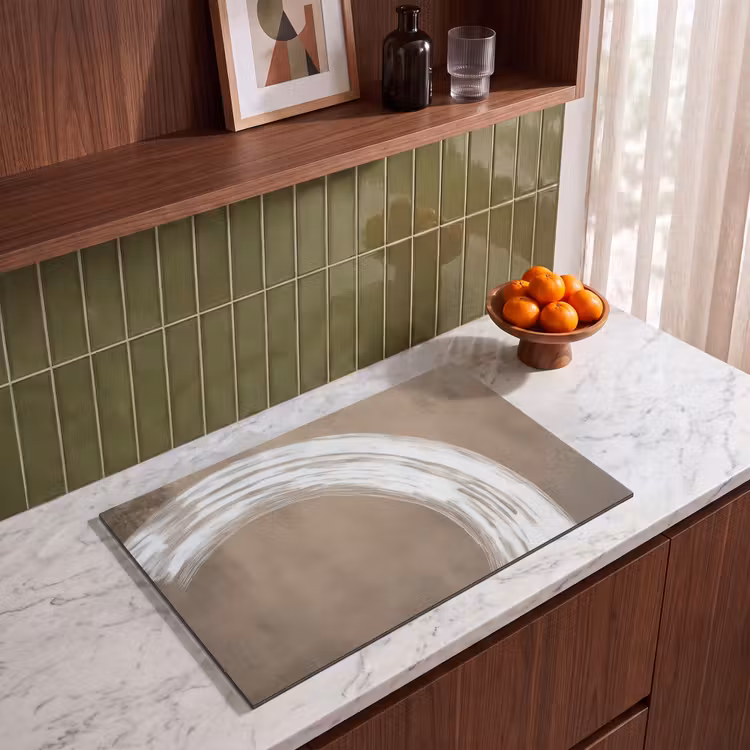 Induction Hob Cover - Paint - Brown - Japandi — 3
