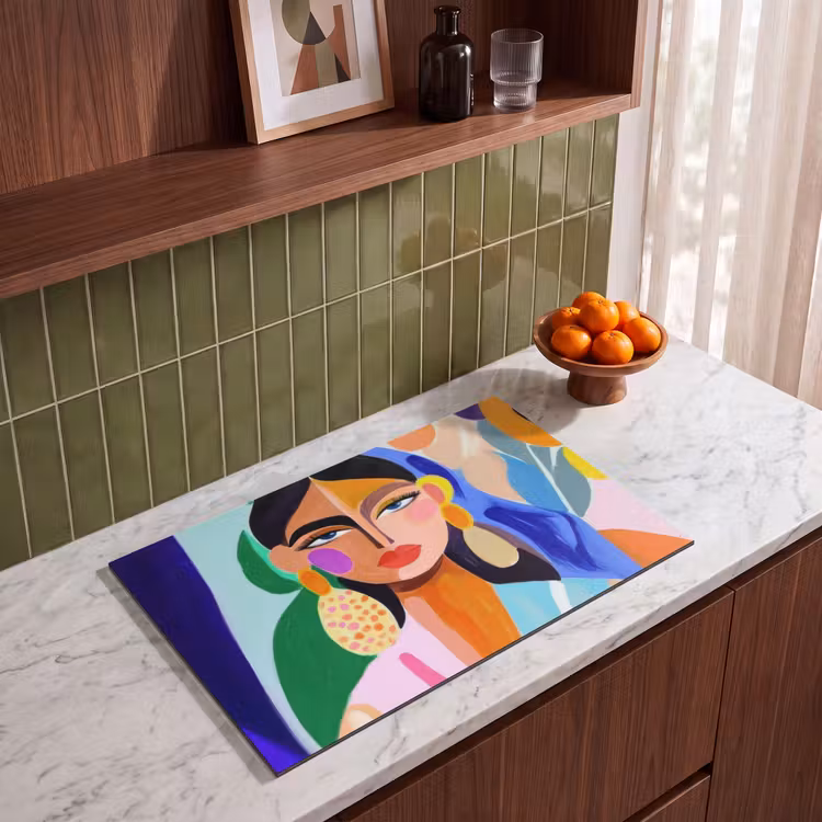 Induction Hob Cover - Portrait - Woman - Modern — 3