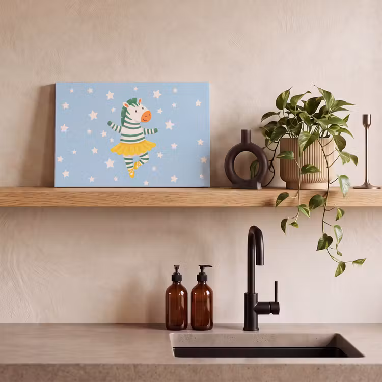 Canvas Print - Animals - Dance - Illustration - Children's Room - Stars — 2