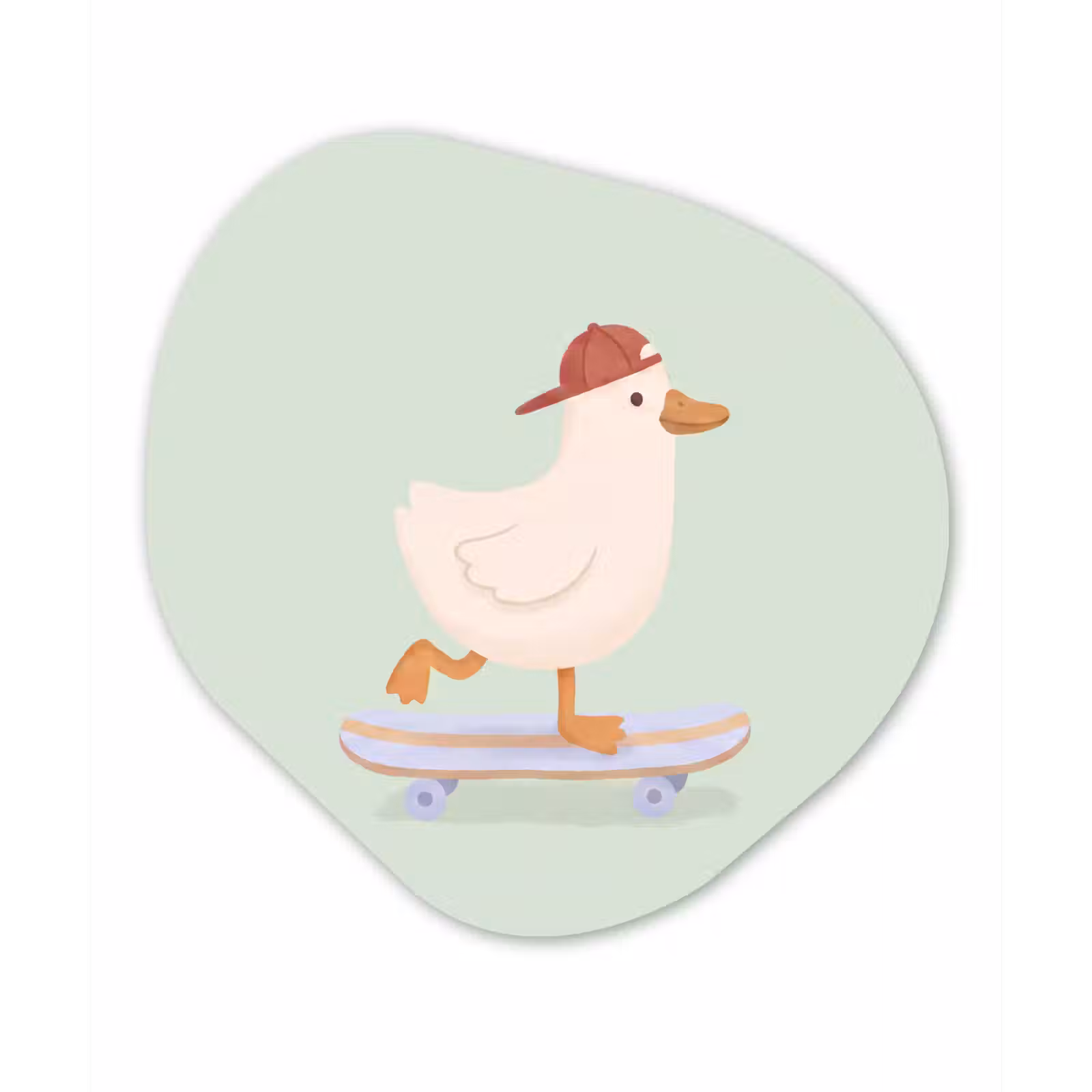 Organic - Glass - Bird - Skateboard - Animals - Cartoon - Playful — 1