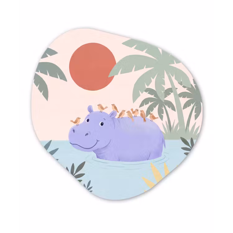 Organic - Glass - Animals - Bird - Water - Nature - Illustration — 1