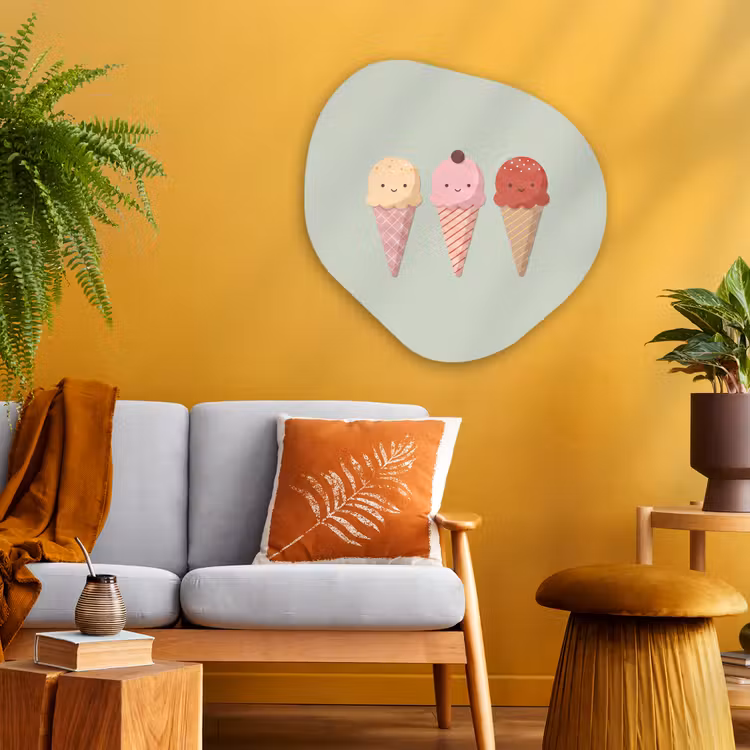 Organic - Glass - Ice Cream - Cones - Food - Illustration - Cheerful — 3
