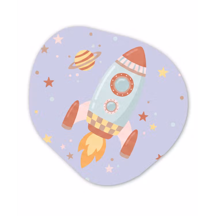 Organic - Glass - Rocket - Space - Planet - Illustration — 1