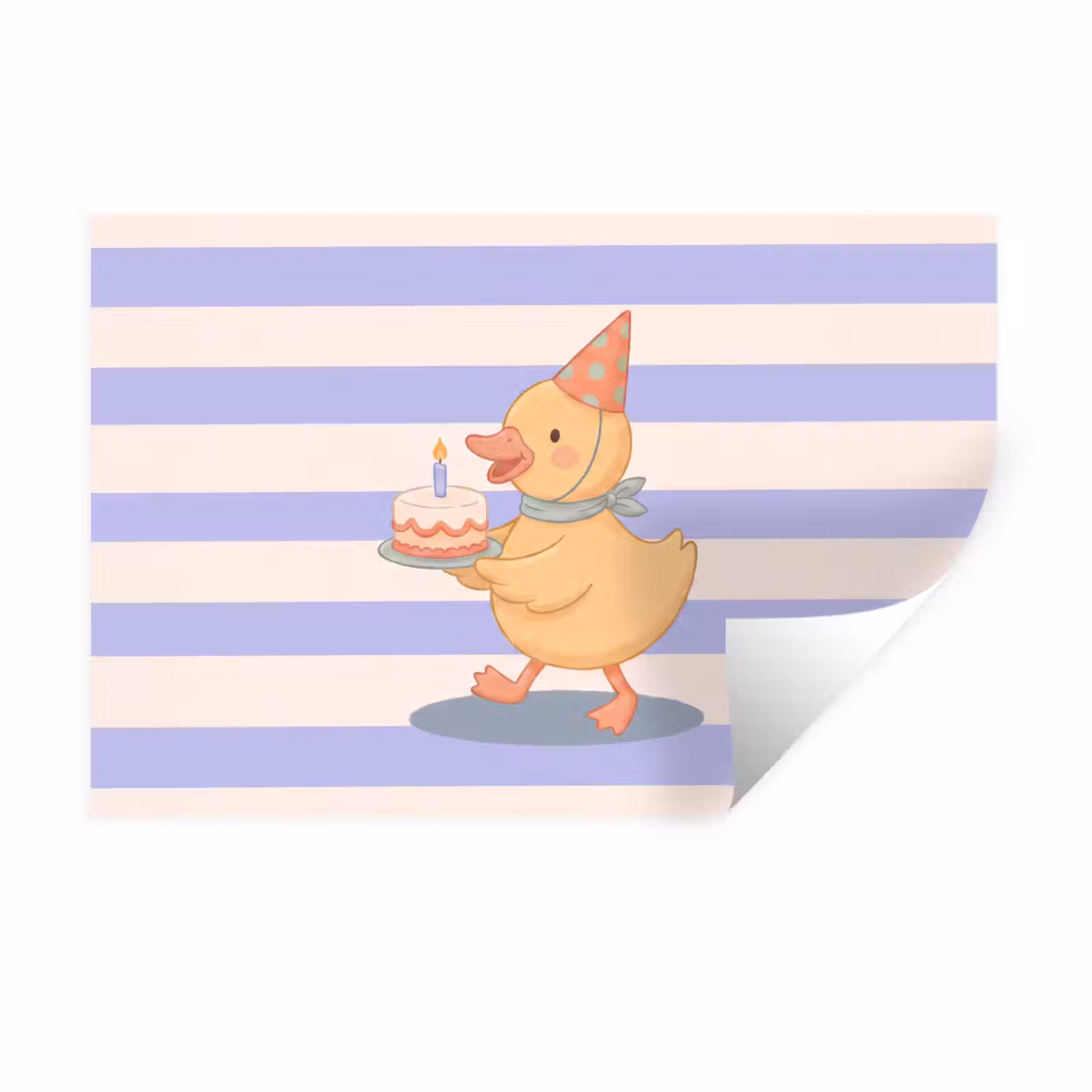 Wall Sticker - Bird - Party - Cake - Children - Illustration — 1