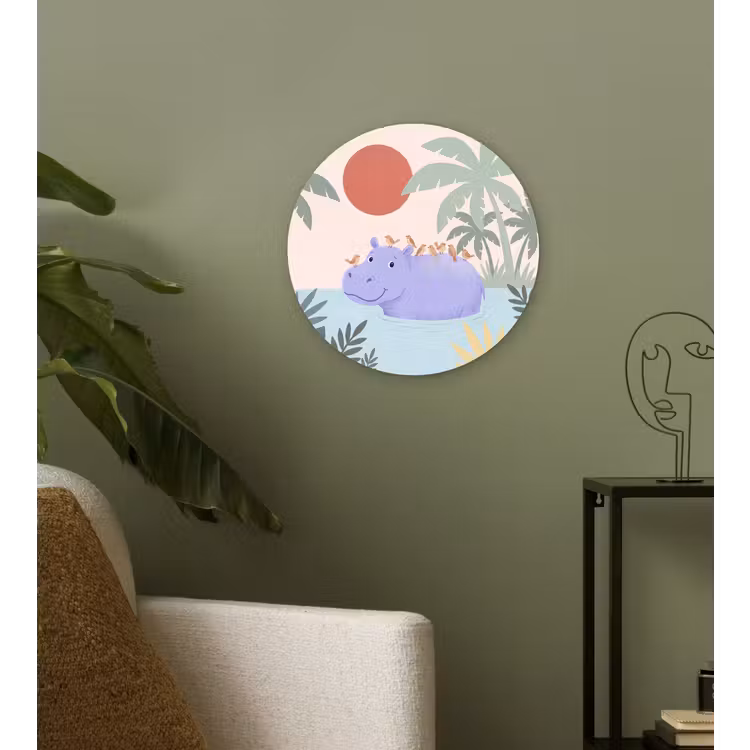 round wall art - Animals - Bird - Water - Nature - Illustration — 3