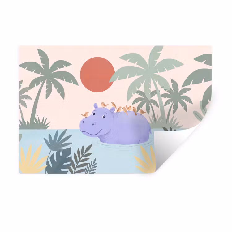 Wall Sticker - Animals - Bird - Water - Nature - Illustration — 1