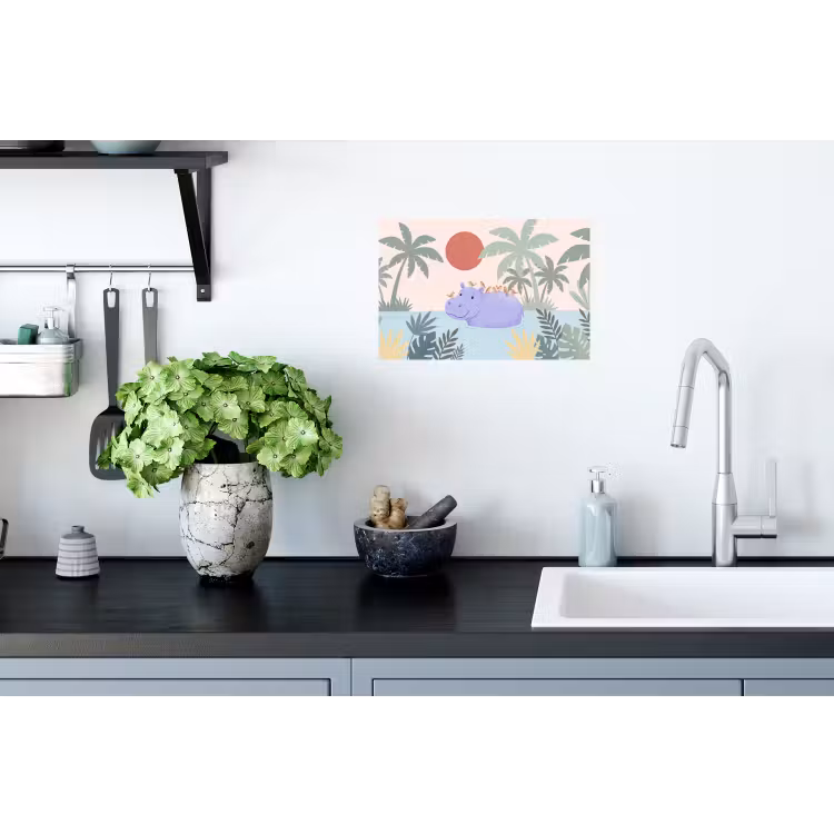 Wall Sticker - Animals - Bird - Water - Nature - Illustration — 2
