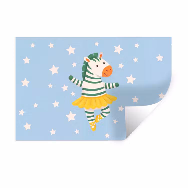 Wall Sticker - Animals - Dance - Illustration - Children's Room - Stars — 1