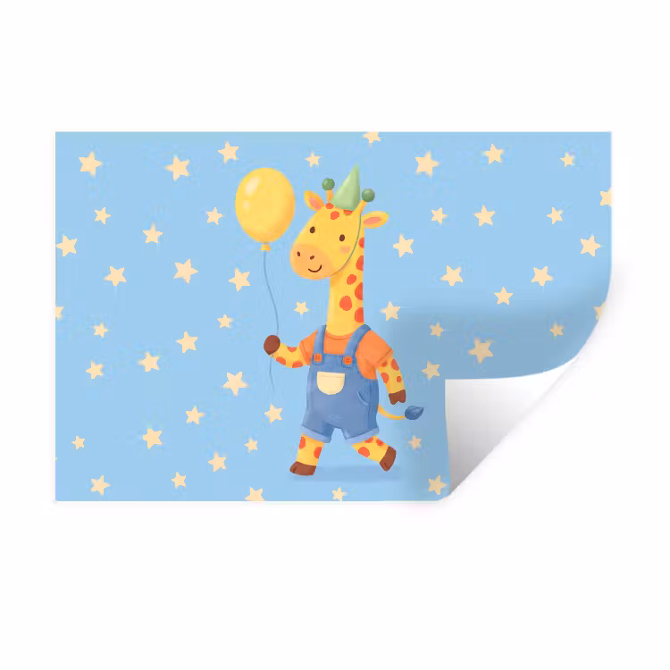 Wall Sticker - Animals - Giraffe - Balloon - Party - Children's Room — 1