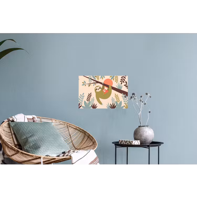 Wall Sticker - Animals - Mother - Baby - Nature - Green — 4