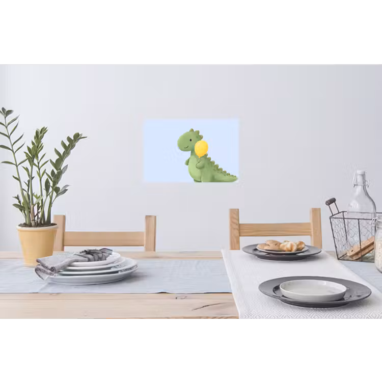 Wall Sticker - Dinosaur - Balloon - Children's Room - Illustration - Green — 3