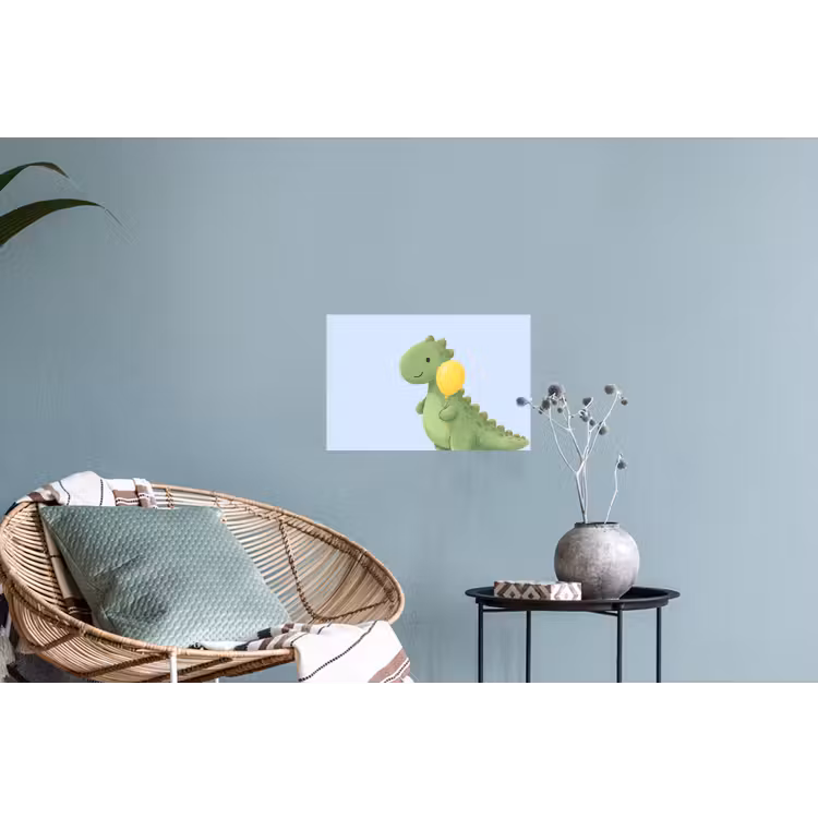 Wall Sticker - Dinosaur - Balloon - Children's Room - Illustration - Green — 4