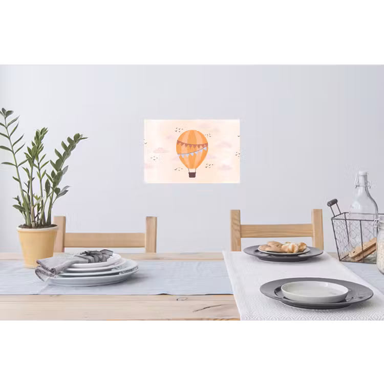 Wall Sticker - Hot Air Balloon - Garlands - Adventure - Illustration - Orange — 3