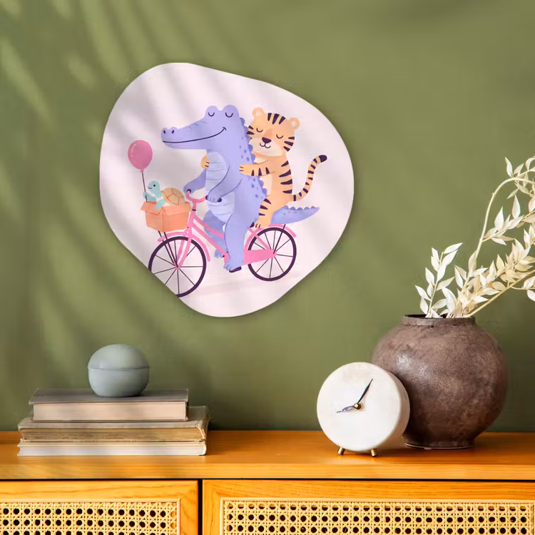 Organic - Forex - Animals - Bicycle - Friendship - Illustration - Pink — 2