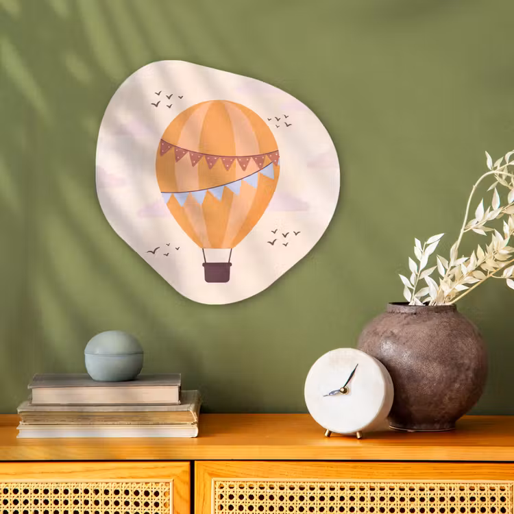 Organic - Forex - Hot Air Balloon - Garlands - Adventure - Illustration - Orange — 2