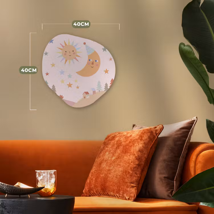 Organic - Forex - Sun - Moon - Stars - Children's Room - Pastel — 4
