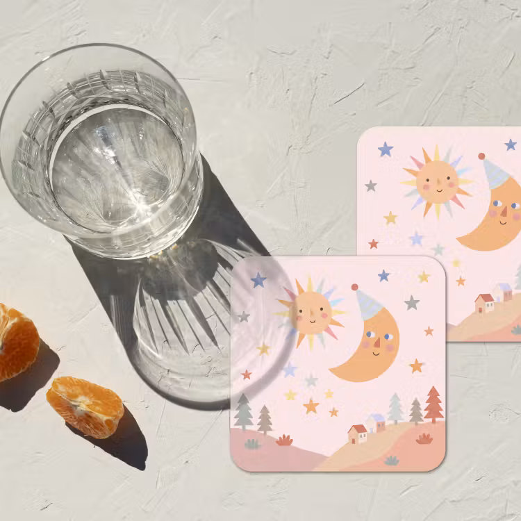 Coaster - Sun - Moon - Stars - Children's Room - Pastel — 2