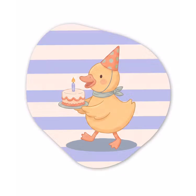 Organic - Forex - Bird - Party - Cake - Children - Illustration — 1