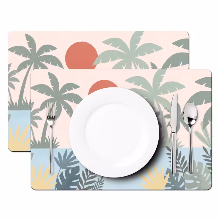Placemat - 6 pieces - Animals - Bird - Water - Nature - Illustration — 2