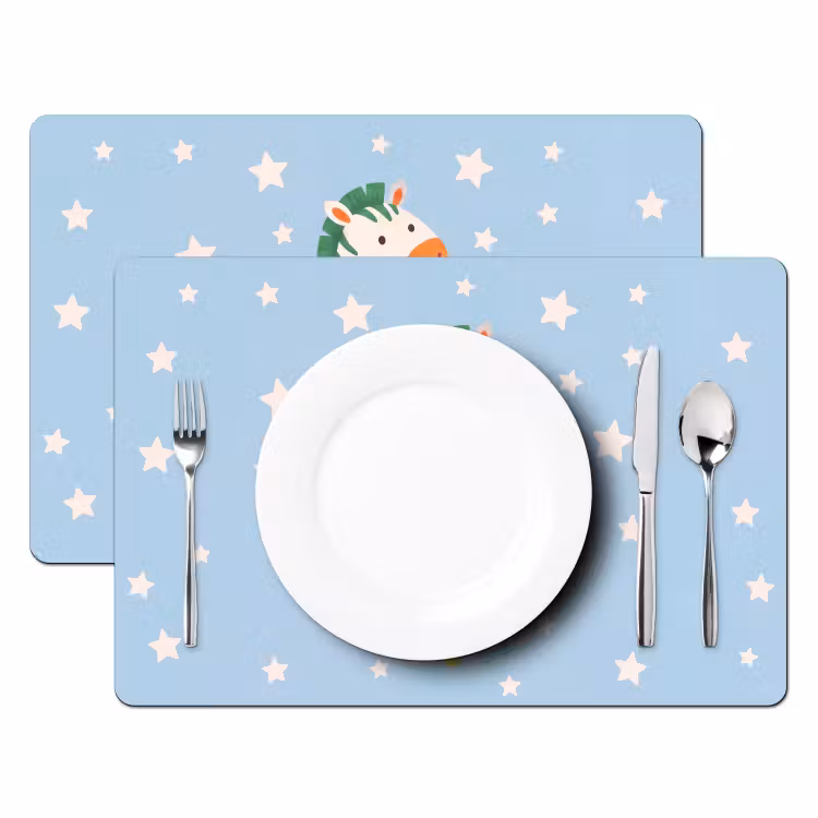 Placemat - 6 pieces - Animals - Dance - Illustration - Children's Room - Stars — 2