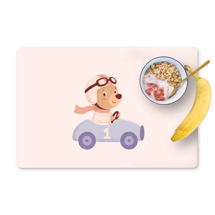 Placemat - 6 pieces - Bear - Car - Children's Room - Cartoon - Playful — 1