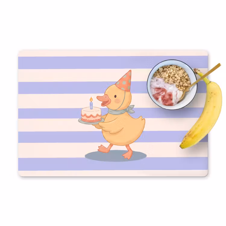 Placemat - 6 pieces - Bird - Party - Cake - Children - Illustration — 1