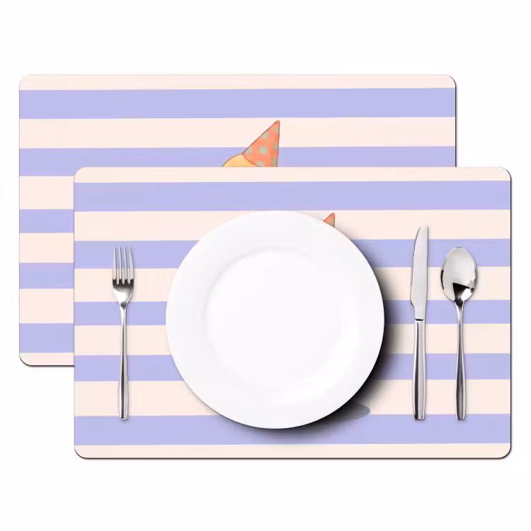Placemat - 6 pieces - Bird - Party - Cake - Children - Illustration — 2