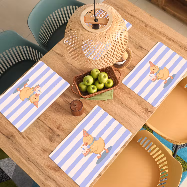 Placemat - 6 pieces - Bird - Party - Cake - Children - Illustration — 5