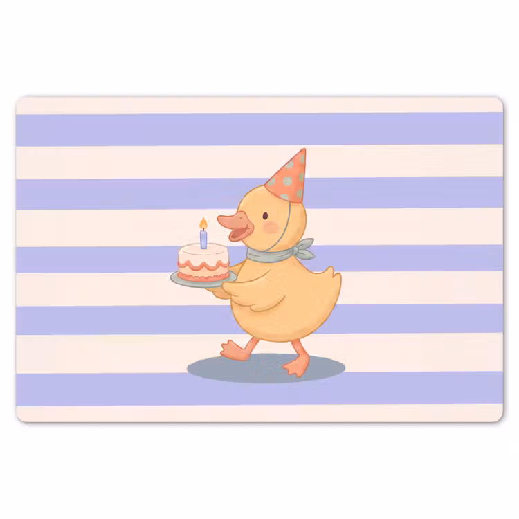 Placemat - 6 pieces - Bird - Party - Cake - Children - Illustration — 6