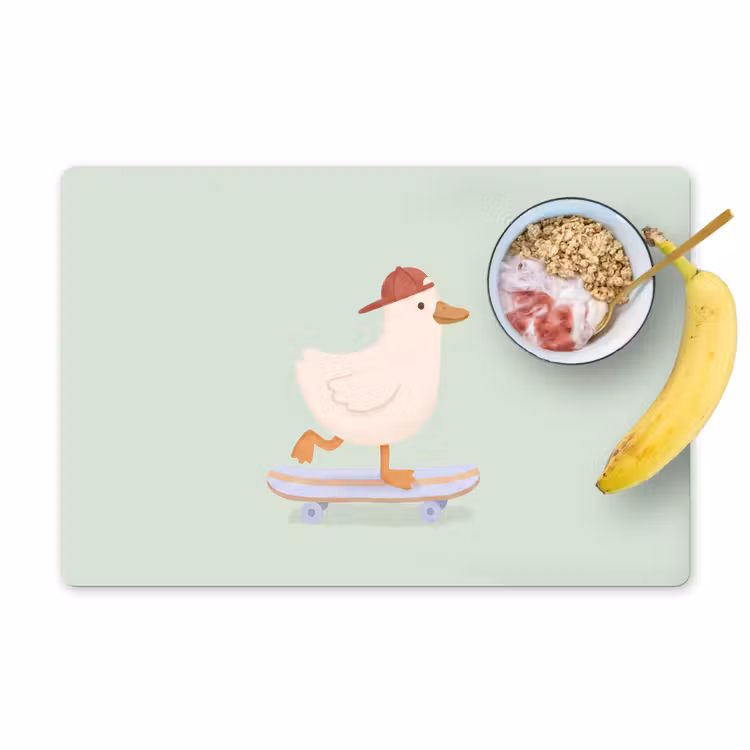 Placemat - 6 pieces - Bird - Skateboard - Animals - Cartoon - Playful — 1